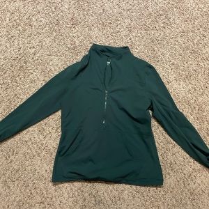 Zyia Green Pocket 1/2 Zip Pullover